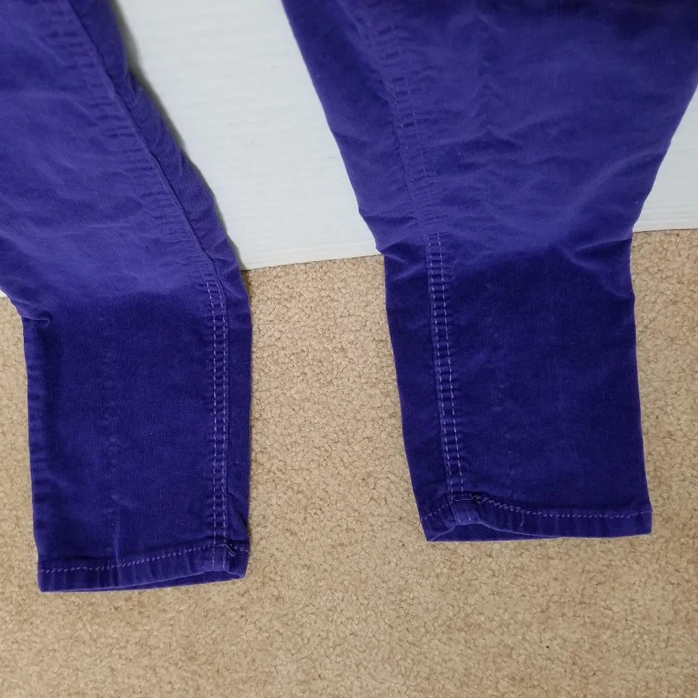 Justice pants 16 1/2 corduroy skinny stretch cords